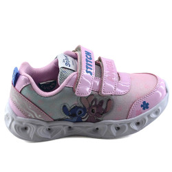 STITCH LOVE ROSA CON LUZ AL PISAR